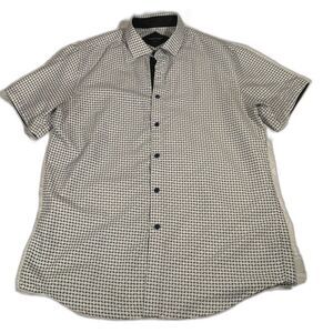 Alex Vando Men's Short Sleeve Button Down Shirt L #738